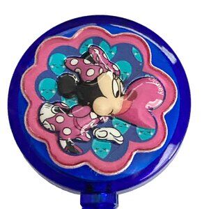 Disney Minnie Mouse Charm ID Badge Holder Lanyard Retractable Reel Pink Dots